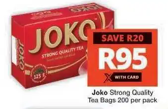 Checkers Joko Strong Quality Tea Bags offer