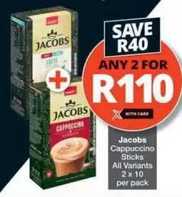 Checkers Jacobs Cappuccino Sticks offer