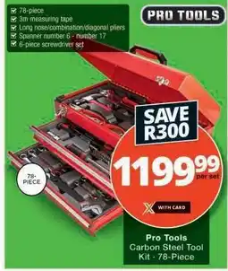 Checkers Pro Tools Carbon Steel Tool Kit - 78-Piece offer