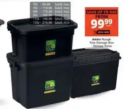 Checkers Addis Rough Tote Storage Box offer