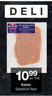 Checkers Kaiser Sandwich Ham offer
