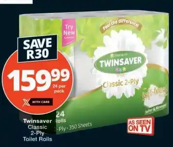Checkers Twinsaver Classic 2-Ply Toilet Rolls offer