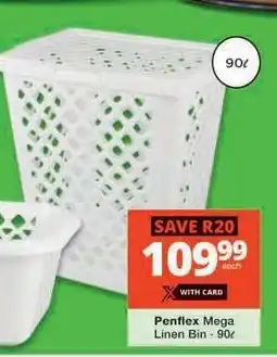 Checkers Penflex Mega Linen Bin - 90ℓ offer