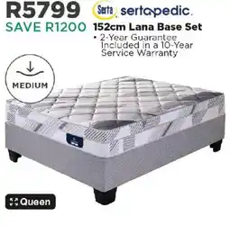 House & Home Sertapedic 152cm Lana Base Set offer
