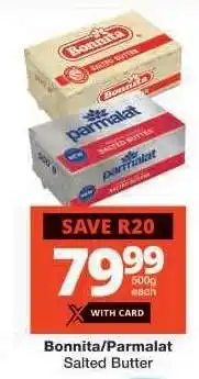 Checkers Bonnita/Parmalat Salted Butter offer