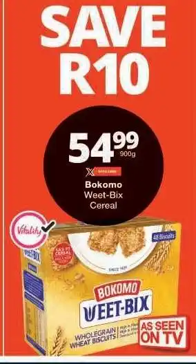 Checkers Bokomo Weet-Bix Cereal offer