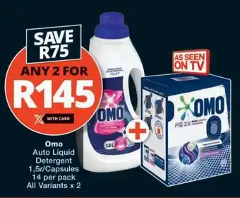 Checkers Omo Auto Liquid Detergent offer