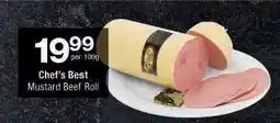 Checkers Chef's Best Mustard Beef Roll offer