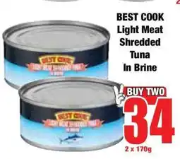 Boxer BEST COOK Light Meat Shredded Tuna In Brine offer