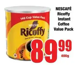 Boxer NESCAFÉ Ricoffy Instant Coffee Value Pack offer
