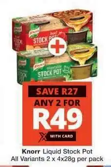 Checkers Knorr Liquid Stock Pot offer