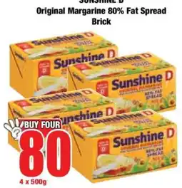 Boxer SUNSHINE D Original Margarine 80% Fat Spread Brick offer