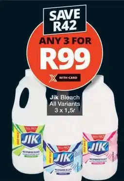 Checkers JIK BLEACH all variants offer