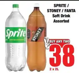 Boxer SPRITE / STONEY / FANTA Soft Drink Assorted offer