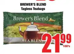 Boxer BREWER'S BLEND Tagless Teabags offer