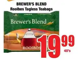 Boxer Brewer's Blend Rooibos Tagless Teabags offer