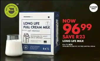 Woolworths Long Life Milk offer