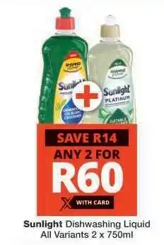 Checkers Sunlight Dishwashing Liquid offer