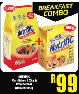Boxer NUTRIFIC Cornflakes 1.2kg & Wholewheat Biscuits 900g offer
