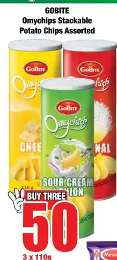 Boxer GOBITE Omychips Stackable Potato Chips Assorted offer