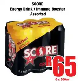 Boxer SCORE Energy Drink / Immune Booster Assorted offer