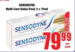 Boxer SENSODYNE Multi Care Value Pack 2 x 75ml offer