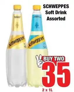 Boxer SCHWEPPES Soft Drink Assorted offer