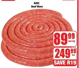 Boxer KASI Beef Wors offer