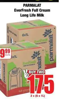 Boxer PARMALAT EVERFRESH FULL CREAM LONG LIFE MILK offer