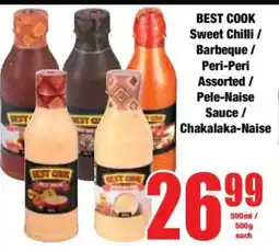 Boxer BEST COOK Sweet Chilli / Barbeque / Peri-Peri Assorted / Pele-Naise Sauce / Chakalaka-Naise offer