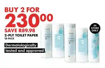 Woolworths 2-Ply Toilet Paper 18-Pack offer