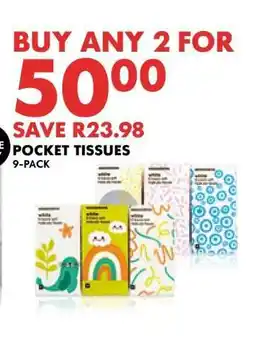Woolworths Pocket Tissues 9-Pack offer