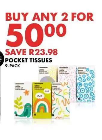 Woolworths Pocket Tissues 9-Pack offer
