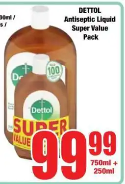 Boxer DETTOL Antiseptic Liquid Super Value Pack offer