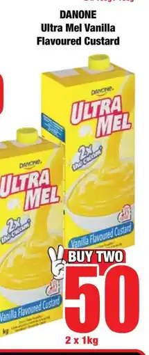 Boxer Danone Ultra Mel Vanilla Flavoured Custard offer