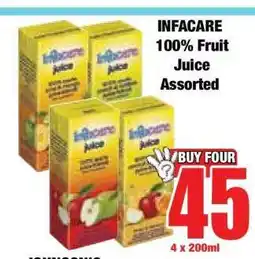 Boxer INFACARE 100% Fruit Juice Assorted offer