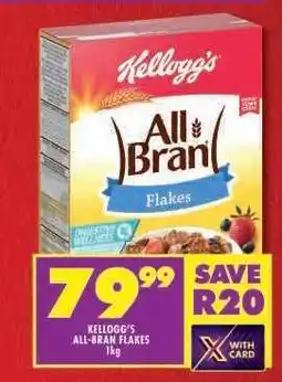 Shoprite Kellogg's All Bran Flakes 1kg offer