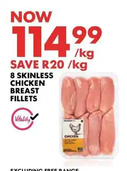 Woolworths 8 Skinless Chicken Breast Fillets offer