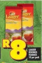 Shoprite Laager Rooibos Teabags offer