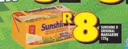 Shoprite SUNSHINE D ORIGINAL MARGARINE 125g offer