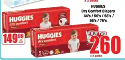 Boxer HUGGIES Dry Comfort Diapers offer