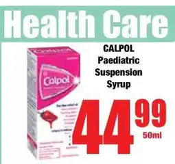Boxer CALPOL Paediatric Suspension Syrup offer
