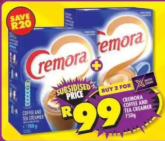 Shoprite Cremora Coffee and Tea Creamer 750g offer