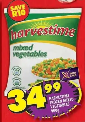Shoprite HARVESTIME FROZEN MIXED VEGETABLES 900g offer