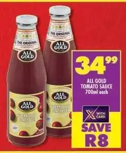 Shoprite All Gold Tomato Sauce-700ml offer