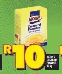 Shoprite MOIR'S CUSTARD POWDER 125g offer