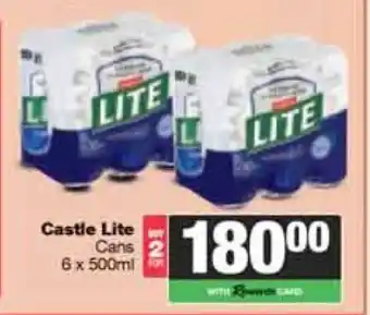 Spar Tops Castle Lite offer