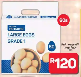 Pick n Pay Hypermarket PnP no name Large Eggs 60s offer