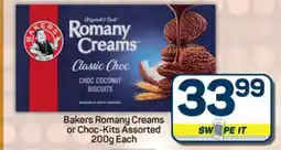 Pick n Pay Hypermarket Bakers Romany Creams or Choc-Kits Assorted offer