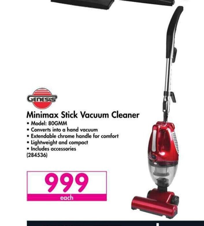 Genesis Minimax Stick Vacuum Cleaner offer at Makro